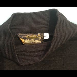Eddie Bauer long sleeve black mock neck sweater